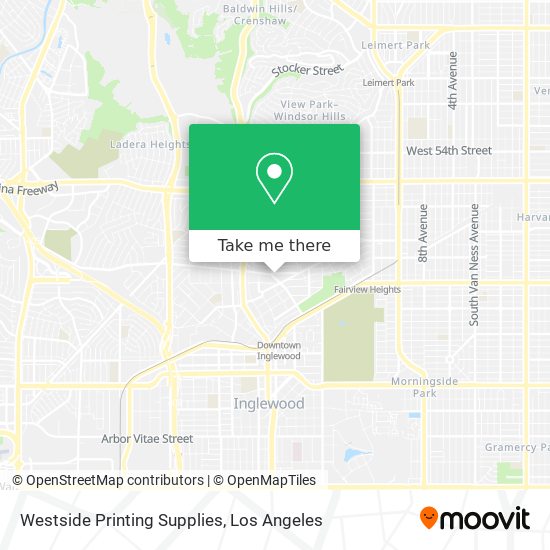 Westside Printing Supplies map