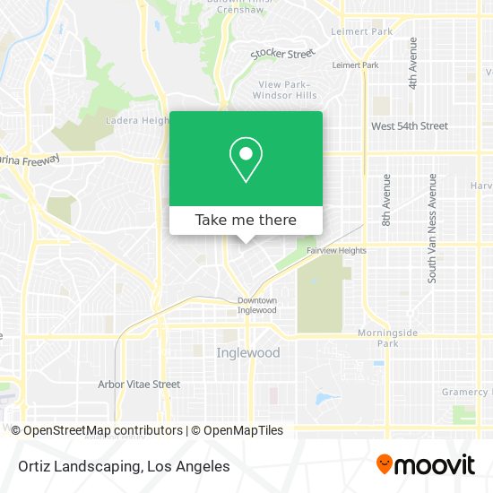 Ortiz Landscaping map