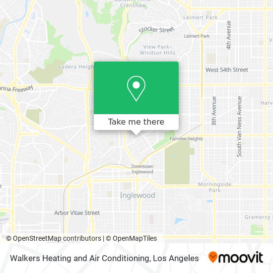 Walkers Heating and Air Conditioning map