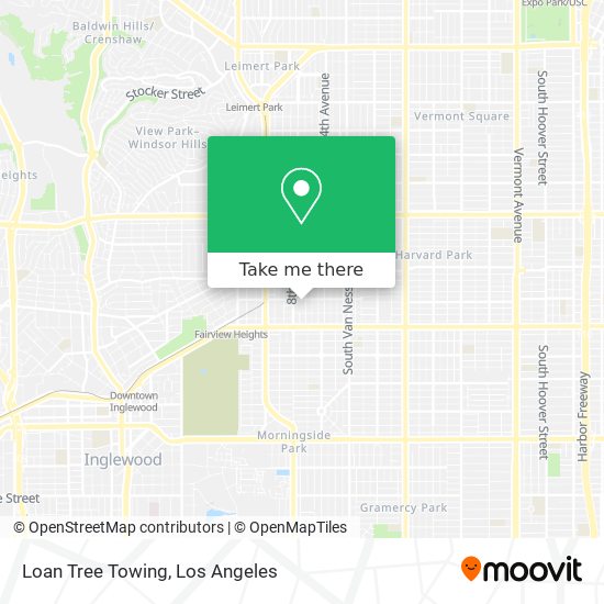 Loan Tree Towing map