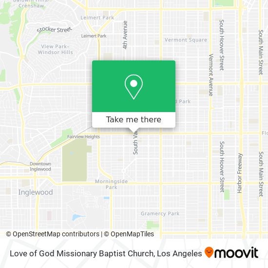 Mapa de Love of God Missionary Baptist Church