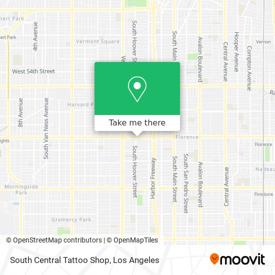 Mapa de South Central Tattoo Shop