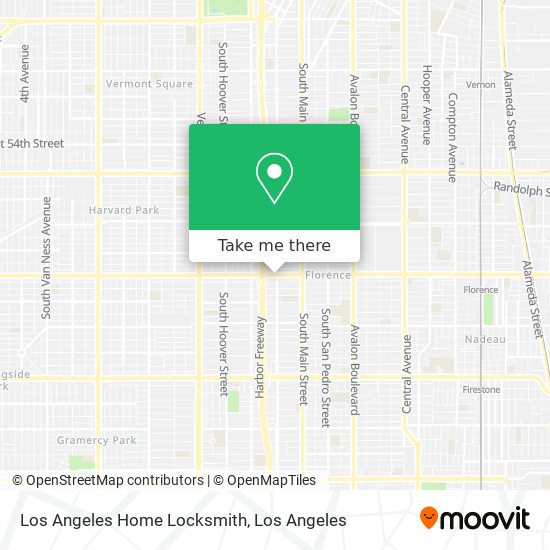 Mapa de Los Angeles Home Locksmith