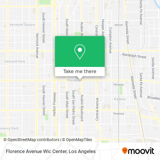 Mapa de Florence Avenue Wic Center