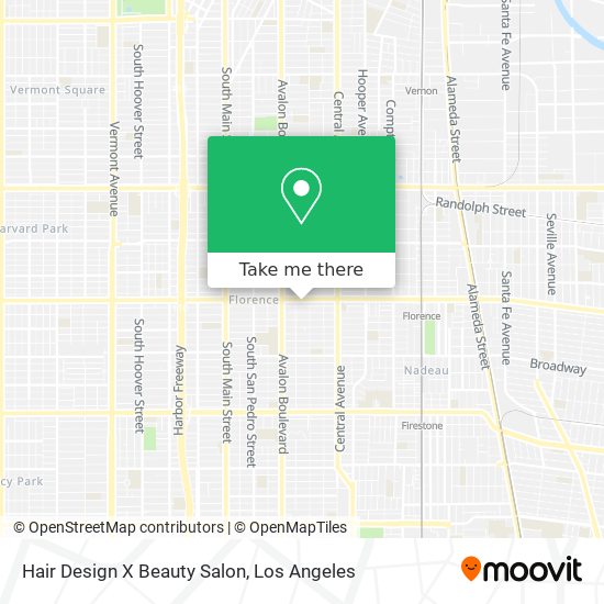 Mapa de Hair Design X Beauty Salon
