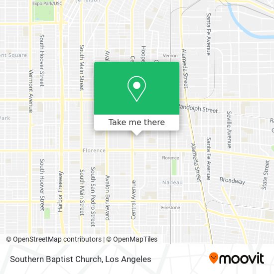 Southern Baptist Church map