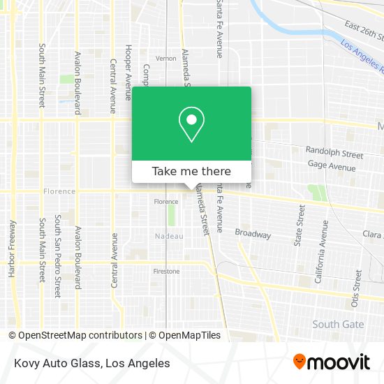 Kovy Auto Glass map