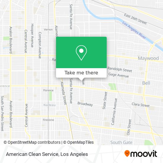 American Clean Service map