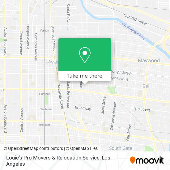 Mapa de Louie's Pro Movers & Relocation Service