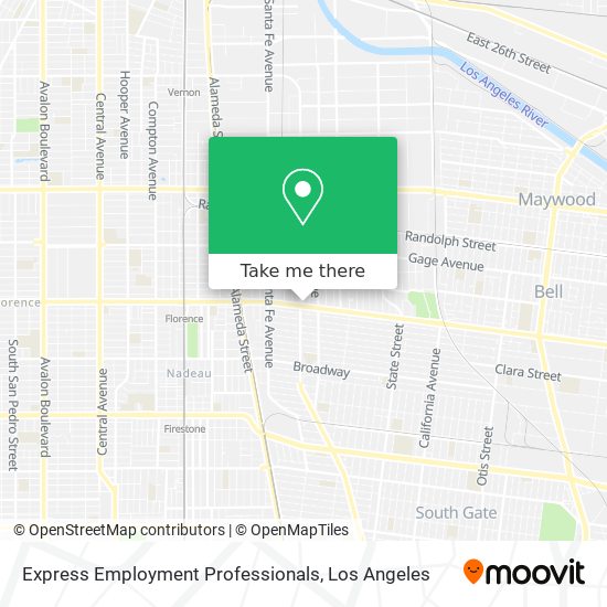 Express Employment Professionals map