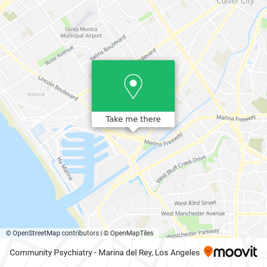 Community Psychiatry - Marina del Rey map