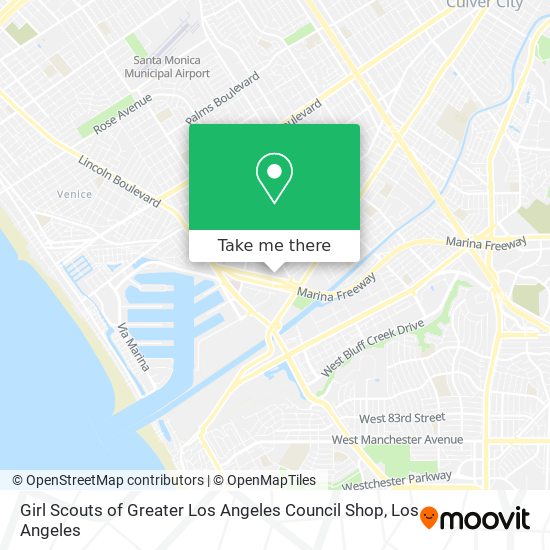 Girl Scouts of Greater Los Angeles Council Shop map