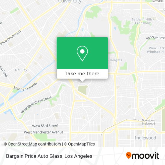 Mapa de Bargain Price Auto Glass