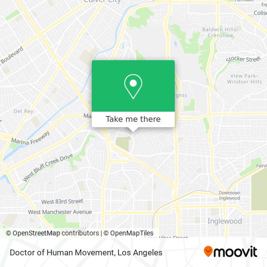 Doctor of Human Movement map