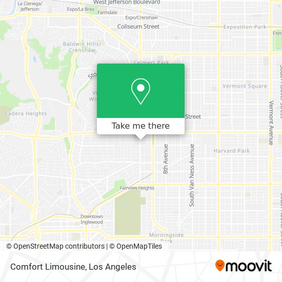 Comfort Limousine map