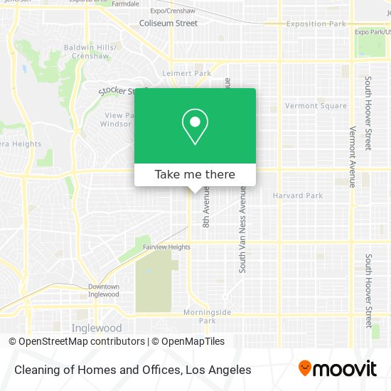 Cleaning of Homes and Offices map