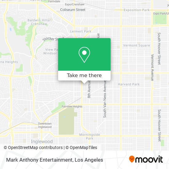 Mark Anthony Entertainment map