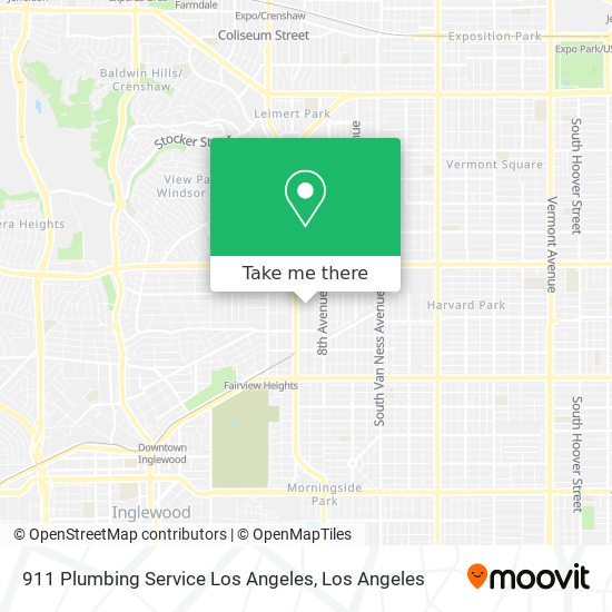 Mapa de 911 Plumbing Service Los Angeles