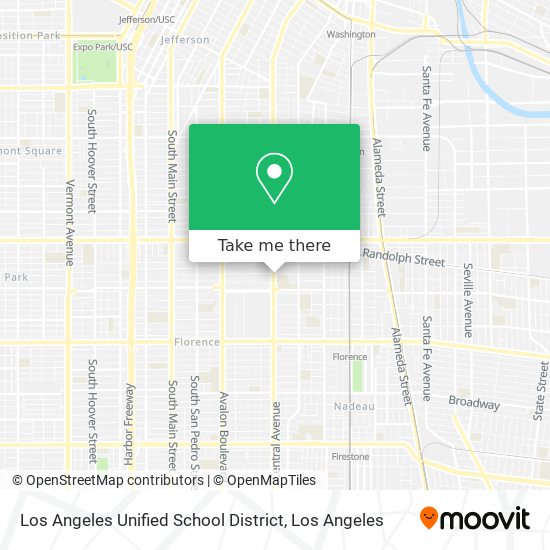 Mapa de Los Angeles Unified School District