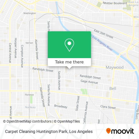 Carpet Cleaning Huntington Park map