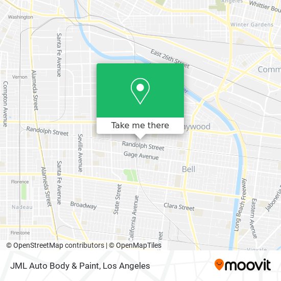 JML Auto Body & Paint map