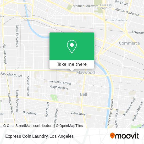 Express Coin Laundry map