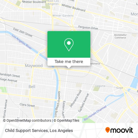 Child Support Services map