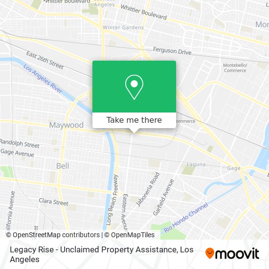 Legacy Rise - Unclaimed Property Assistance map