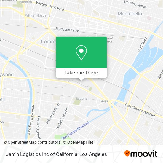 Mapa de Jam'n Logistics Inc of California