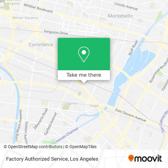 Mapa de Factory Authorized Service