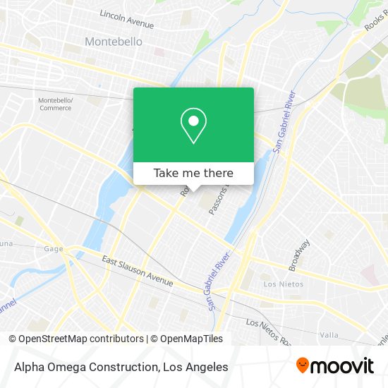 Alpha Omega Construction map