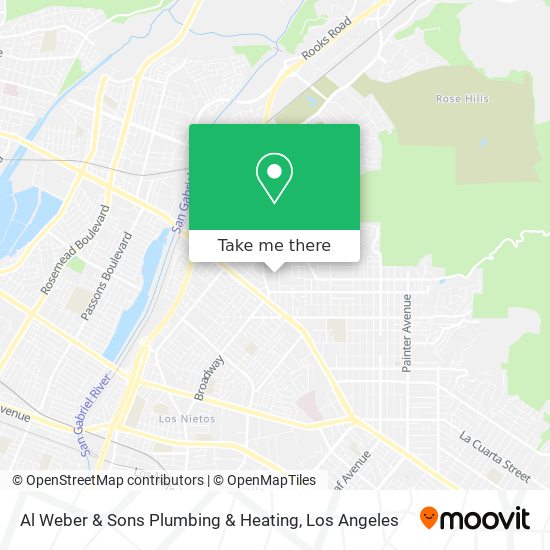 Mapa de Al Weber & Sons Plumbing & Heating