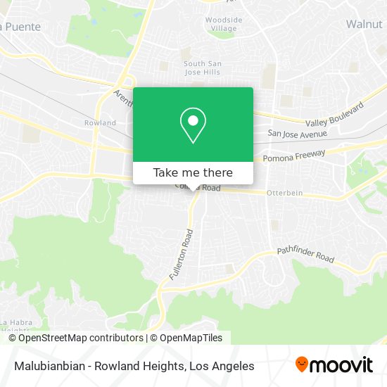 Mapa de Malubianbian - Rowland Heights