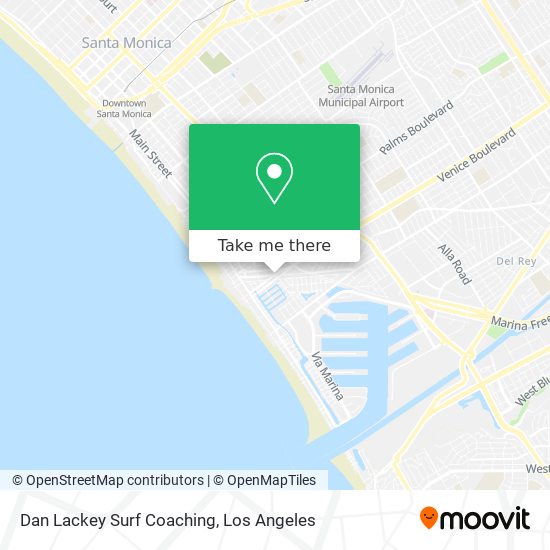 Dan Lackey Surf Coaching map