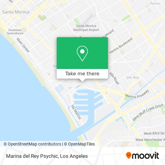 Mapa de Marina del Rey Psychic