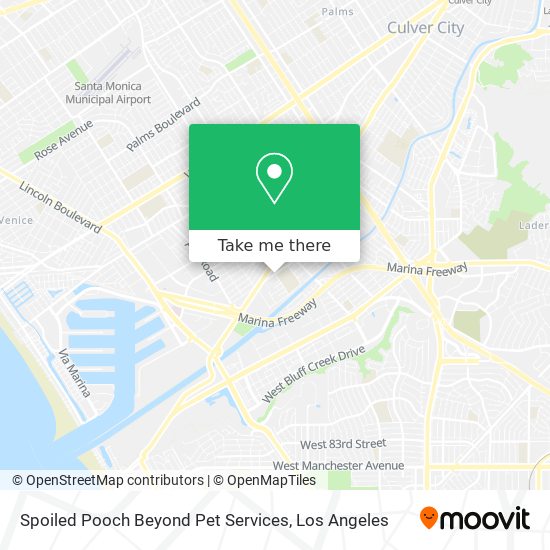 Spoiled Pooch Beyond Pet Services map