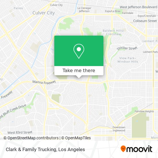 Clark & Family Trucking map