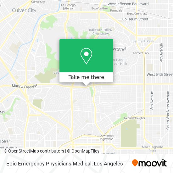 Mapa de Epic Emergency Physicians Medical