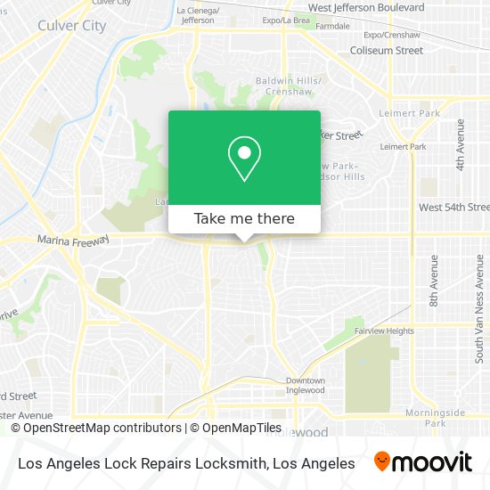 Mapa de Los Angeles Lock Repairs Locksmith