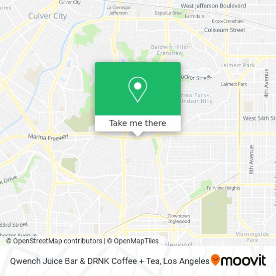 Mapa de Qwench Juice Bar & DRNK Coffee + Tea
