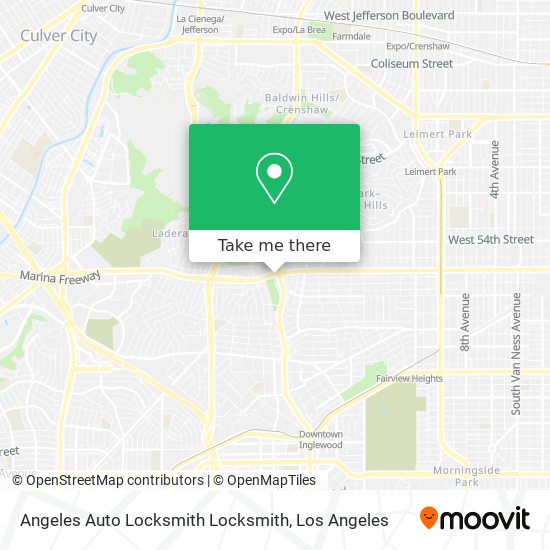 Mapa de Angeles Auto Locksmith Locksmith