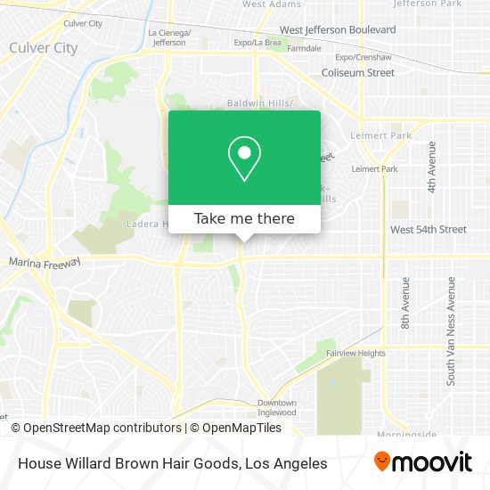 House Willard Brown Hair Goods map