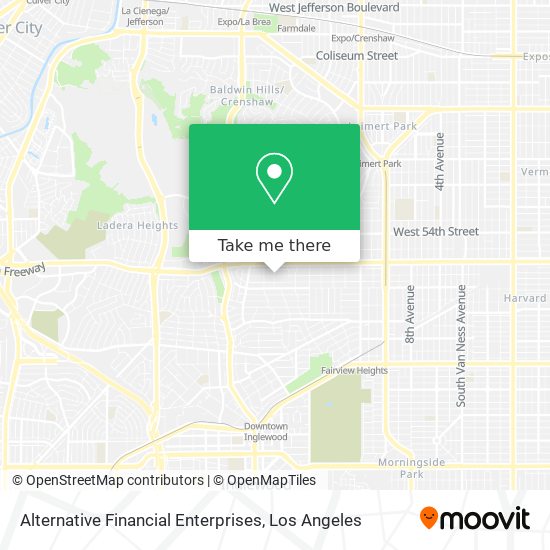 Alternative Financial Enterprises map