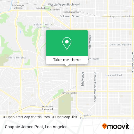 Chappie James Post map