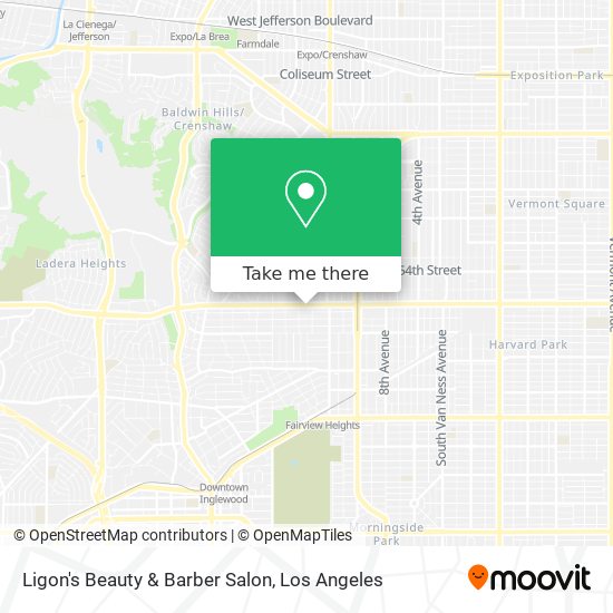 Ligon's Beauty & Barber Salon map