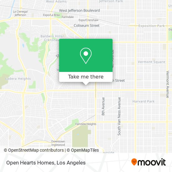 Open Hearts Homes map