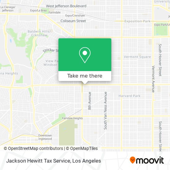 Jackson Hewitt Tax Service map