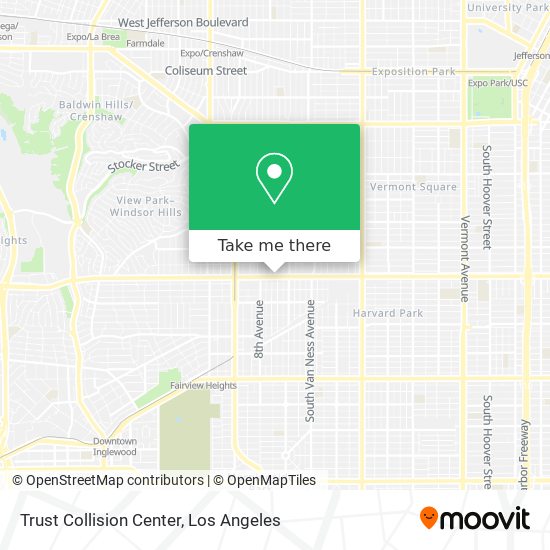 Mapa de Trust Collision Center