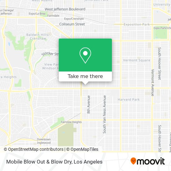 Mobile Blow Out & Blow Dry map