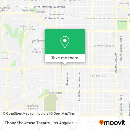 Mapa de Ebony Showcase Theatre